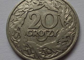 Moneta 20 groszy 1923 rok nikiel