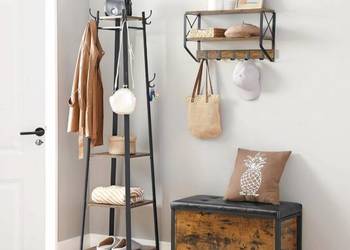 Skrzynia siedzisko pufa rustykalna lotf vintage