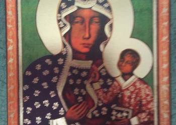 Obraz Ikona MB Częstochowska drewno 15x21,5 NOWA