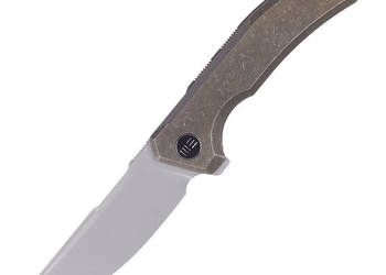 Nóż składany WE Knife Quixotic Bronze Titanium, Silver Bead Blasted CPM 20…