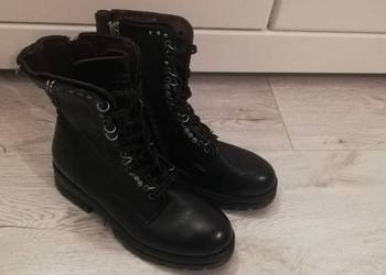 Czarne buty że skóry naturalnej roz. 36 CZEŚĆ firmy A.S 98