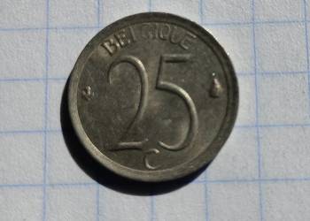 25 CENTIMES ( 25 CENTYMÓW ) 1964 ROK - BELGIA ( BELGIQUE )