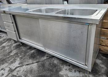 Zlew 2-komorowy 207x60x85; komora: 50x40x25 (498)