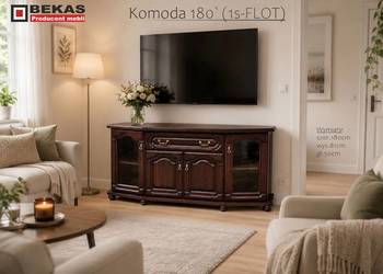 Stylowa Komoda 180` (1s-FloT) Bekas Natural lakierowana