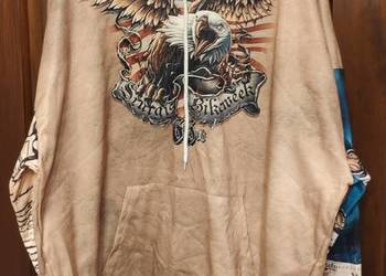 Ogromna nowa bluza lekko ocieplana 5XL jasny brąz