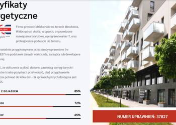 Świadectwa energetyczne (DOM) z dojazdem Certyfikaty-wroclawPL