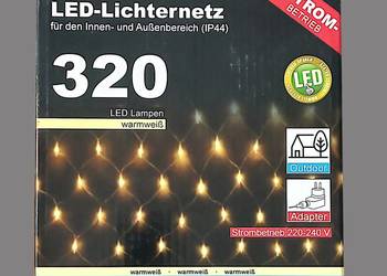 Lampki choinkowe siatka ledowa kurtyna led z 320 diodami