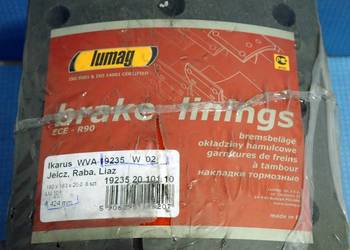 Okładziny hamulcowe 180x183x20 IKARUS, JELCZ
