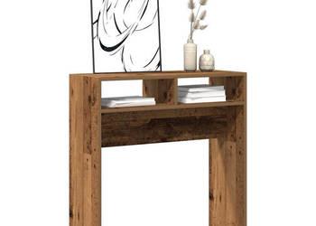 Stolik konsolowy stare drewno 78x30x80 cm WM-856620