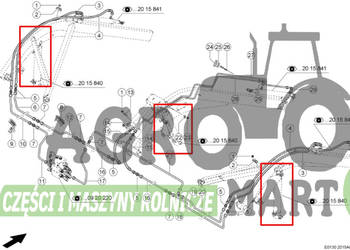 0000405351, 00405351, 0405351 SIŁOWNIK PODNOSZENIA MOTOWIDEŁ CLAAS