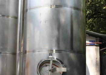 Zbiornik nierdzewny 7,5m3, 7500l, czysty, po wodzie