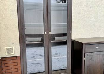 Witryna drewniana Markor Ikea kredens regał biblioteczka komoda szafka