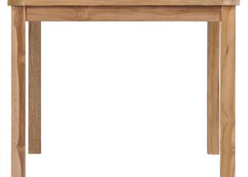 vidaXL Stół ogrodowy, 80 x 80 x 77 cm, lite drewno tekowe(SKU:44996)