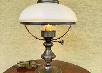 Lampa stołowa nocna biurko komoda antyk Aladyn naftowa stolik stylowa