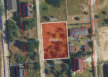 Działka budowlana 1008m2, Nowe Grochale