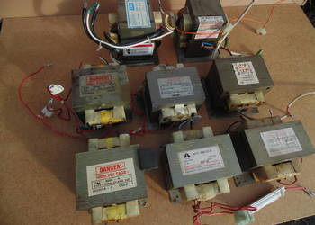 Transformator z mikrofalówki na zgrzewarkę punktową \ elektromagnes.