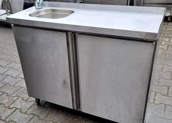ZLEW 1 KOMOROWY Z SZAFKĄ - DRZWI OTWIERANE - 100/33/85 CM - M.595.