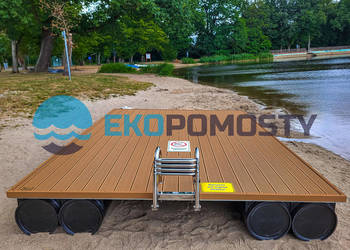Pomost pływający, platforma pływająca, tratwa, ponton 4x3m - 12mkw