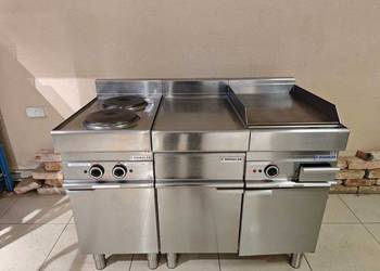 Grill gastronomiczny Modular + kuchnia elektryczna + blat roboczy