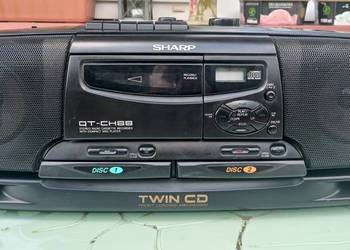 sharp Qt-CH88 radiomagnetofon z podwójnym Cd
