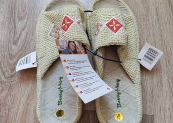 Obuwie domowe damskie papcie klapki - nowe