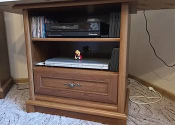 Szafka TV pod telewizor Kent BRW Black Red White