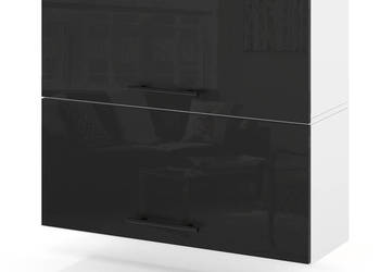 Szafka Kuchenna Wisząca Klapowa Modułowa 80cm Spremium Czarny Połysk