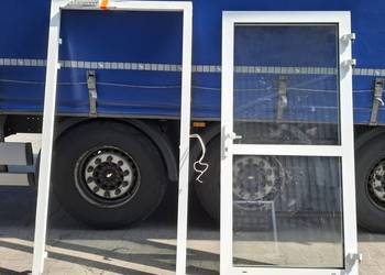 drzwi zewnętrzne plastikowe wzmacniane ciepłe 2 szt