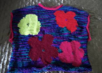 bezrękawnik w kwiaty