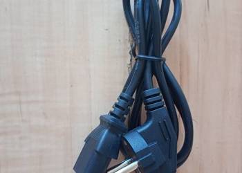 kabel przewód zasilający 220V komputer drukarka monitor czarny nowy