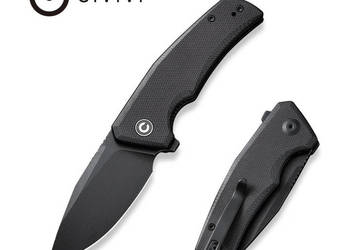 Nóż składany Civivi Regulatron Black G10, Black Stonewashed Nitro-V (C2300…