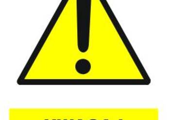 Naklejka Uwaga! Niebezpieczeństwo GF066