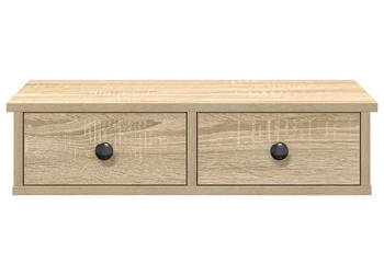Półka ścienna z szufladami dąb sonoma 60x25x15 cm WM-859943