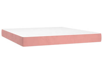 Materac kieszeniowy różowy 160x220x20 cm tkanina WM-4016629
