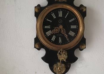 Francuski zegar wiszący mosiężny