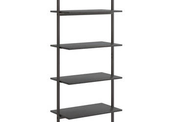 Regał z 4 półkami czarny 64x35x1525 cm WM-336384
