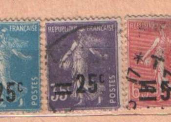 Zn. Francja Mi 200, 1, 3 kas 1926