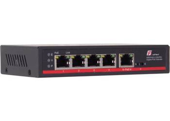 SWITCH POE GETFORT 4GE+1GE 90W z funkcją PoE-IN