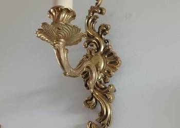 Stary mosiężny kinkiet