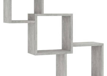 Półki ścienne kostki kolor betonowy szary 68x15x68 cm WM-800274