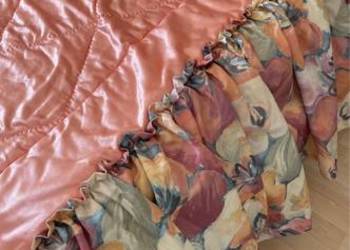 Narzuta łososiowa na łóżko 180 x 200 cm