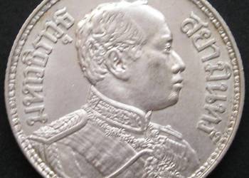 Tajlandia 1 baht 1917 - król Rama VI - srebro