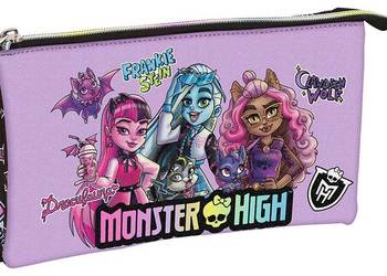 Piórnik 3 Przegrody Monster High Saszetka