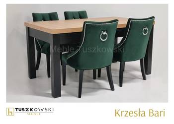 Krzesło tapicerowane Krzesła butelkowa zieleń Producent