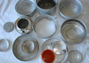 aluminiowe naczynia turystyczne PRL