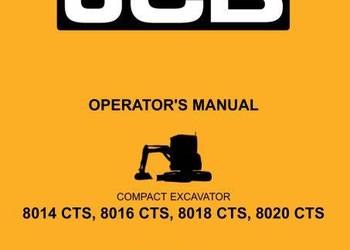 JCB 8020 8018CTS 8016 8014CTS instrukcja obsługi DTR