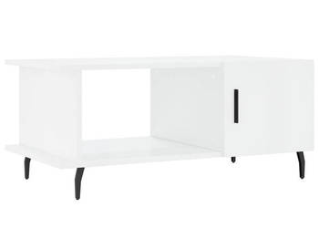 Stolik kawowy biały o wysokim połysku 90x50x40 cm WM-829502