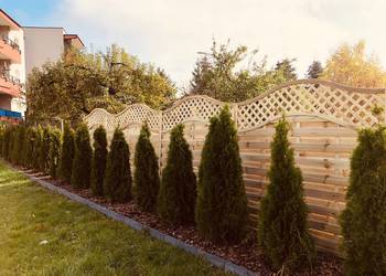 Płot Drewniany Pergola Fala Podwójna Wersja LUX06 Płoty Drewniane