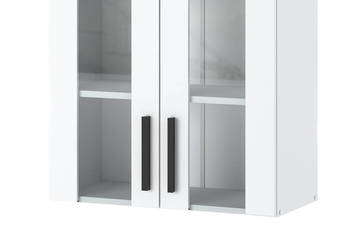 szafka kuchenna wisząca witryna przeszklona modułowa 80cm blande biała mat