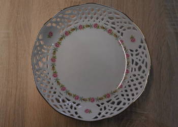 Porcelanowy talerzyk/patera ażurowa INGRES WEISS